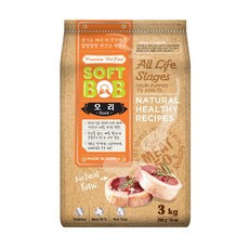 소프트밥 전연령 증기로 찐 사료, 오리, 3kg, 1개
