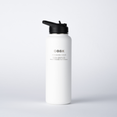 리터텀블러 캐스크 대용량 3P 리드 + 빨대 텀블러 1140ml 화이트