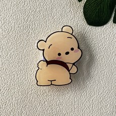에이와이 깜찍한 디자인 스마트폰 그립톡 스마트톡 핸드폰 거치대, 곰돌이, 1개