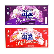 1+1 피죤 에어시트 스타일러 섬유유연제 20매 시트형 의류청정기용, 플라워페스티벌1+미스틱레인1