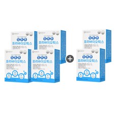 웰빙플러스 장튼튼 프리바이오틱스 FOS 아연 셀레늄 유익균 증식 3중복합기능성 1개월, 5g, 6box
