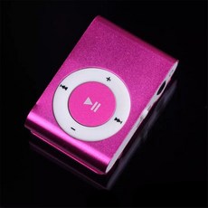 미니 USB MP3 플레이어 클립 음악 미디어 휴대용 MP 3 패션 지원 마이크로 SD TF 카드 멀티 전자 제품 재생기, [04] -Pink - 미니미디어재생기