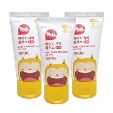 비앤비 베이비치약 겔형 딸기 40g X 3개 유아치약