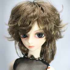 돌모아 구체관절인형 가발 MSD 42cm 내츄럴 웨이브헤어 브라운 (7-8) Natural Wave (Brown)
