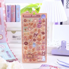 크랜브랑 DIY 다꾸 폰꾸 3D 입체 스티커, 1개, 07곰돌이