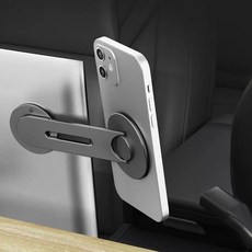 Magsafe 아이폰 4 3 2 프로 맥스 노트북용 마그네틱 휴대폰 거치대 테슬라 모델 3 Y X S 모니터용 사이드 마운트 지지대, Grey A, 1개