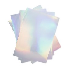 [메잌미] 오로라 필름 홀로그램 시트지 (A4/10장), 레인보우 레인보우