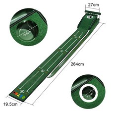 ambishop 골프 실내 게임 스크린 연습 미니골프 숏게임, 길이 약 2.64미터 - 골프미니게임