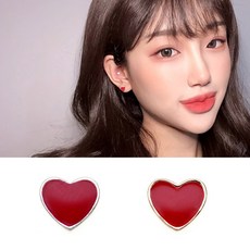 걸핀스 [925silver 2컬러] 스터드 하트 피어싱 은귀걸이 (잠금볼포함) sp071 데일리피어싱