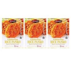 다이너스티 글루텐 프리 쌀 판코 일본식 빵가루 8온스 3팩 Dynasty Gluten-Free Rice Panko Japanese Style Bread Crumbs 8oz 3