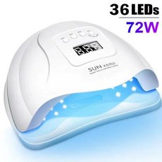 휴대용 젤네일 LED UV 램프 드라이어 건조기 경화기 SUN X19 MAX 네일 건조 전문 젤 네일용 72 빠른 경화 광택제 320W, 6) SUN X5 PLUS - EU