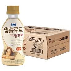 앱솔루트 엄마가 만든 프리미엄 명작 액상 분유 2단계 6-12개월 240ml, 24개입, 45개