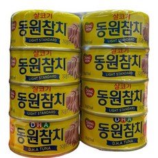 동원 라이트참치 150GX6입+DHA150X2입, 150g, 12개