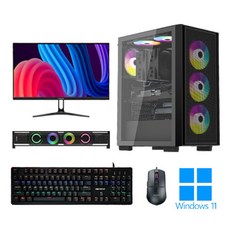 포유컴퓨터 게이밍 조립 컴퓨터 모니터 풀세트 PC 본체 최신 고사양 롤 배그 윈도우, GQ-PC27, [3]추가 X