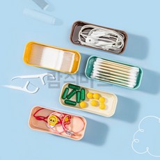 람쥐마트 다용도 미니 수납함 면봉함