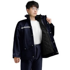 7종 오토바이 자전거 낚시 두껍고 따뜻한 벨벳 우비 상의 하의 세트 겨울 라이더 안감 아웃도어 우의 레인코트 방한 방수 방풍 용 분리 형 야광 반사 배달 어부 성인 남 자 여 성