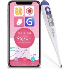 기초 체온계-배란 예측기-불임 추적을위한 BBT-모든 배란 APP와 함께 작동-정확하고 매우 민감한-자연 가족 계획-iProven의 BB, 1