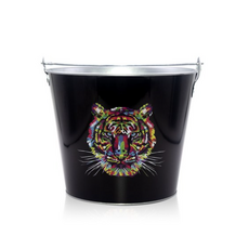 Sisem 아이스버킷 맥주 양철 얼음통 Neon tiger, 5L, 2개