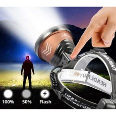 [METEOR] XHP90.2 왕발이 헤드랜턴 캠핑 차박 낚시 해루질 등산, 왕발이 2600세트