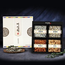[어심원] [어심] 웃음가득2호 (볶음용+조림용멸치+구운아몬드+호두) 선물세트, 1개