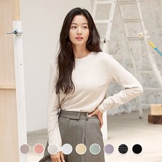 [지오다노] 320931 여 브러쉬드 크루넥 긴팔티