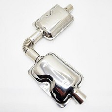 요고픽 무시동히터 부품 더블소음기 어셈블리 (소음기 2 + 연결배관)