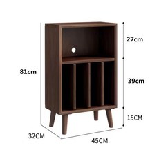 LP보관함 수납장 레코드판 장식장 원목 엘피 전시 진열, 월넛 45x32x81cm - 이케아lp