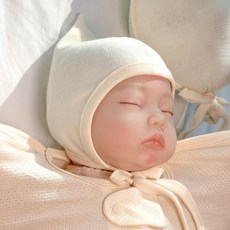 위즈맘 스와들 업다운 신생아 보넷 모자 신생아딸국질모자 유아 베이비 출산선물 속싸개 출산준비물 육아용품