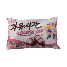 해태 자유시간 미니 마블누가딸기맛 408g, 1개