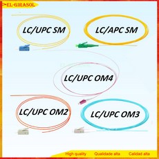LC 커넥터 피 단일 모드 G657A2 멀티 OM2OM3OM4 0.9mm LSZH 재킷광섬유 피그 FTTH1.5 계량기50개, 03 Lc Upc Om3