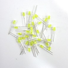 LED 3파이 노란색 50pcs, 50개