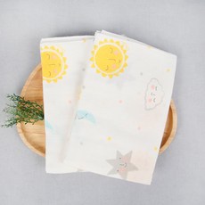 오아이비 달리 무형광 거즈 목욕타올&블랭킷 90cm x 유아목욕타월, 10매