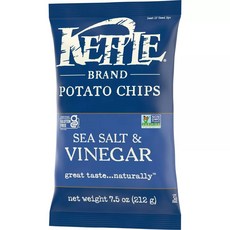 케틀브랜드 씨 쏠트 앤 비네거 포테이토 칩 Kettle Brand Potato Chips Sea Salt and Vinegar, 1개, 212g