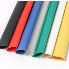 접착제 포함 3: 열 수축 튜브 폴리올레핀 모듬 와이어 케이블 슬리빙, 클리어, 25.4mm, 1m, 1개