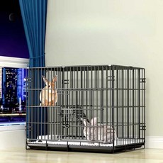 토끼 울타리 케이지 철망 철제 세트 가정용 실내 토끼집 조립식 보호망, 블루, 1개