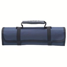 공구집 공구파우치 롤업 전문 멀티 포켓 옥스포드 접이식 도구 전기 노동자 하드웨어 보관용, Blue, 1개