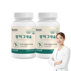 2중발효공법 신경 근육 에너지 쌀마그네슘 1개월분, 2개, 60정