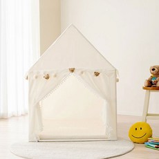 일루와 국민 아기 텐트 인디언 키즈 유아용 동물 볼풀 놀이텐트, 크림