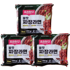 요리하다 불맛 짜장라면 130g, 15개