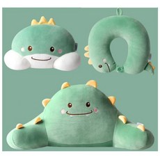 차량 인형쿠션 목쿠션 머리쿠션 목베개 허리쿠션 3종세트, 1세트