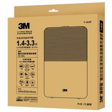 3M 雙效空氣清淨除溼機Y60L專用濾網, Y-60F, 1個