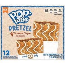 Pop-Tarts Frosted Pretzel Cinnamon Sugar Toaster Pastries 20.3 oz 12 c, 상세내용참조