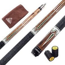 CUESOUL 58 Inch 19oz 12 Maple Billiard Stick Pool Cue Set 11.5mm13mm Tip[Weight Adjustable], One Color_Orange Brown, One Color