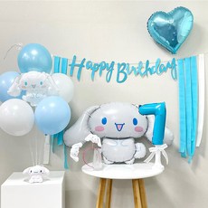 파티앤온 산리오 캐릭터 생일풍선 파티소품 세트 시나모롤