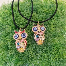 부엉이목걸이시계
