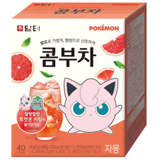 담터 포켓몬 콤부차 자몽, 5g, 40개입, 2개