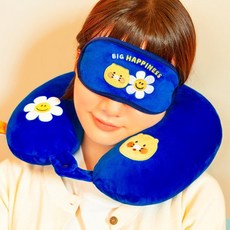 카카오프렌즈 위글위글X카카오프렌즈 목베개&수면안대SET 춘식이