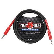 Pig Hog PHSC5 High Performance 14 Gauge 9.2mm 1/4" S Pig Hog PHSC5 고성능 14 게이지 9.2mm 1/4" 스피커 케이블 5피, Black, 1개