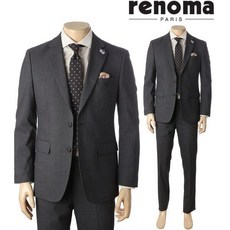 레노마백화점 매트조직이 고급스러운 그레이 정장 RPIMSJ16ADG1302301
