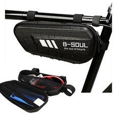 로스휠 자전거가방 용품 핸들백 안장가방 프레임가방 B소울T24 삼각백, 블랙, T24-삼각백-블랙